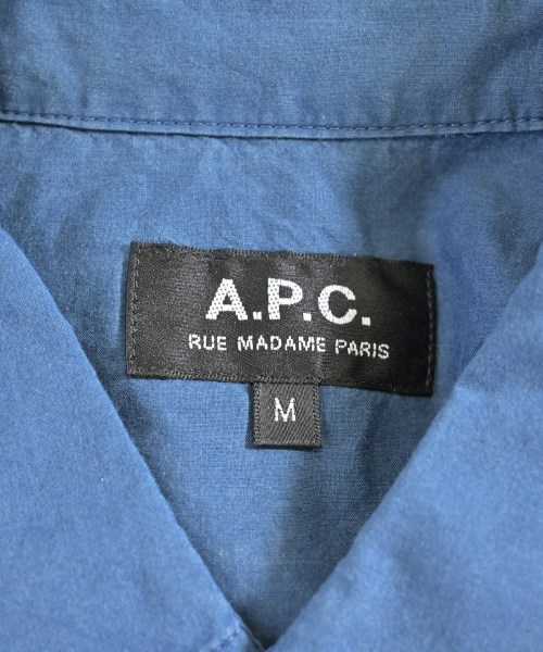 A.P.C.（アーペーセー）カジュアルシャツ 紺 サイズ:M メンズ/2200691517070