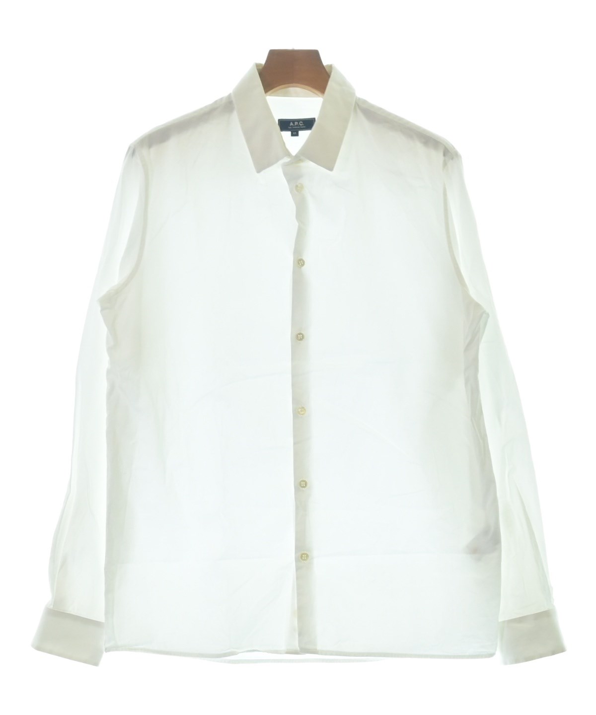 A.P.C.（アーペーセー）カジュアルシャツ 白 サイズ:41(XL位) メンズ