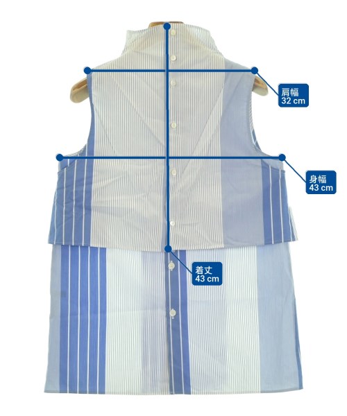 DES PRES（デプレ）ブラウス 青 サイズ:F レディース/2200621729047