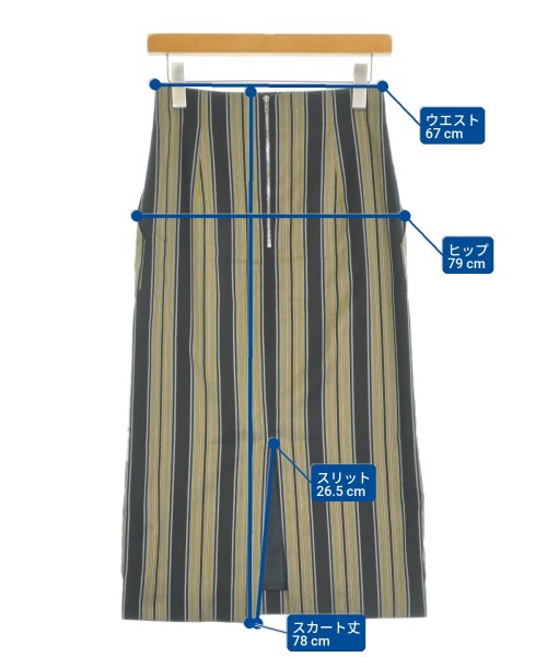 DES PRES（デプレ）ロング・マキシ丈スカート 黒 サイズ:34(XXS位) レディース/2200635364050