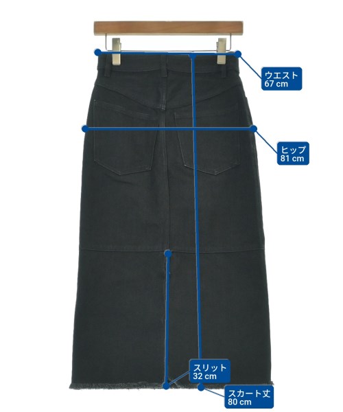 DES PRES（デプレ）ロング・マキシ丈スカート 黒 サイズ:34(XS位) レディース/2200635364074