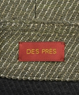 DES PRES（デプレ）ノーカラージャケット カーキ サイズ:34(XXS位) レディース/2200635364128
