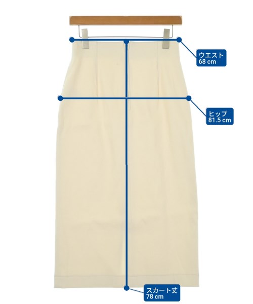 DES PRES（デプレ）ロング・マキシ丈スカート 白 サイズ:34(XS位) レディース/2200637506045