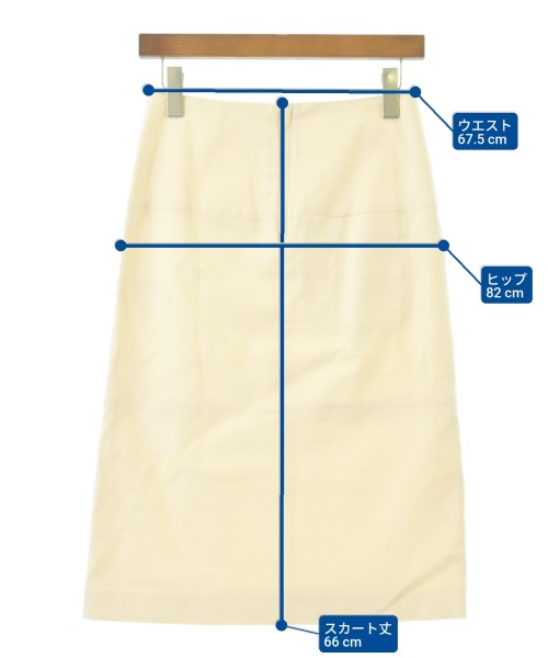 DES PRES（デプレ）ひざ丈スカート 白 サイズ:34(XS位) レディース/2200617172048