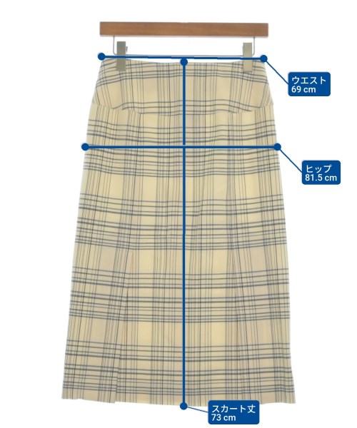 DES PRES（デプレ）ロング・マキシ丈スカート 白 サイズ:34(XS位) レディース/2200626470463