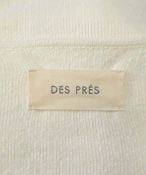 DES PRES（デプレ）ノーカラージャケット 白 サイズ:F レディース/2200607413014