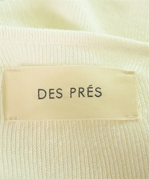 DES PRES（デプレ）ノーカラージャケット 白 サイズ:F レディース/2200613169011
