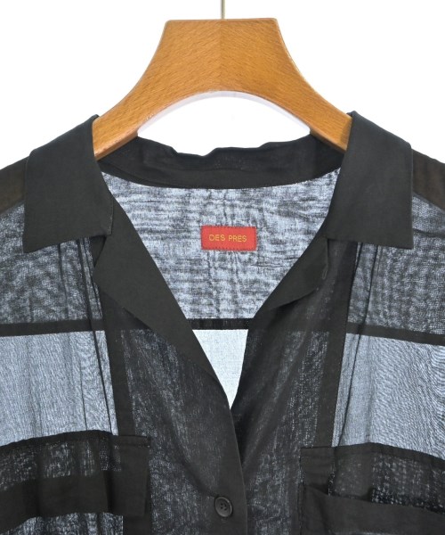DES PRES（デプレ）シャツワンピース 黒 サイズ:36(S位) レディース/2200620555043
