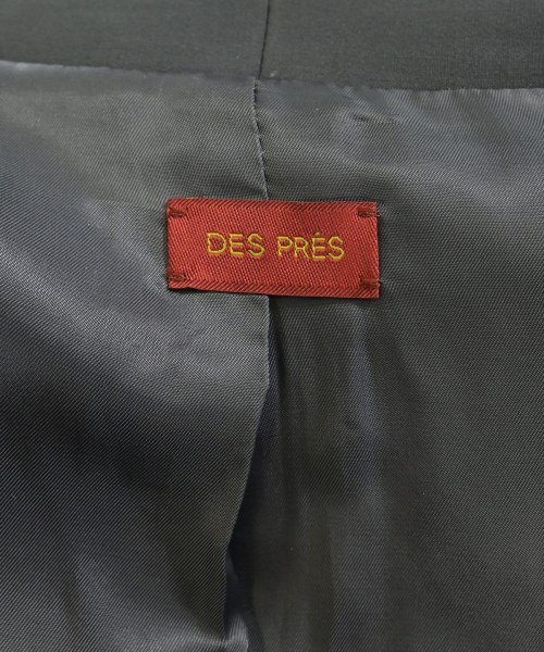 DES PRES（デプレ）ノーカラージャケット グレー サイズ:36(S位) レディース/2200673193018