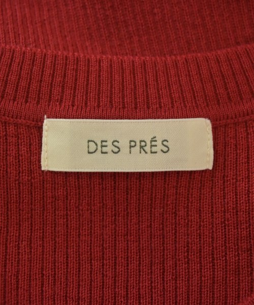 DES PRES（デプレ）ニット・セーター 赤 サイズ:F レディース/2200677150055