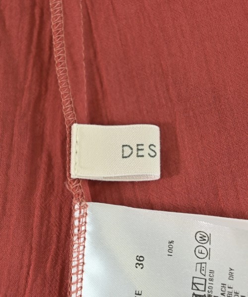 DES PRES（デプレ）ブラウス 赤 サイズ:36(S位) レディース/2200676666144