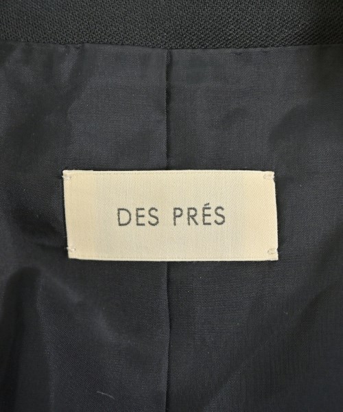 DES PRES（デプレ）テーラードジャケット 黒 サイズ:36(S位) レディース/2200691203027