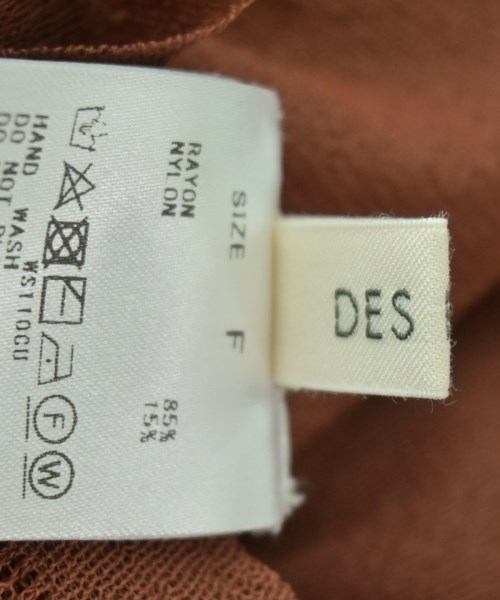 DES PRES（デプレ）ニット・セーター 茶 サイズ:F レディース/2200689187049