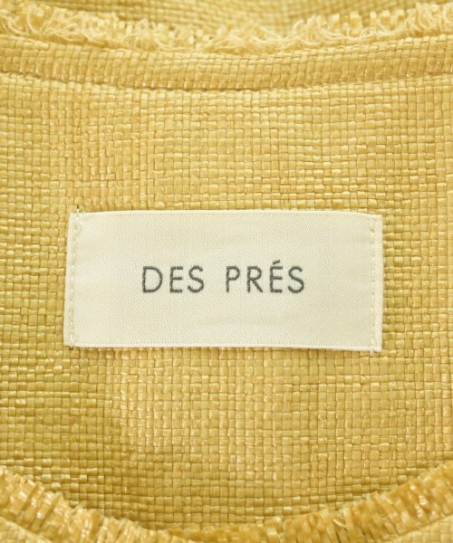 DES PRES（デプレ）ノーカラージャケット ベージュ サイズ:F レディース/2200696871061