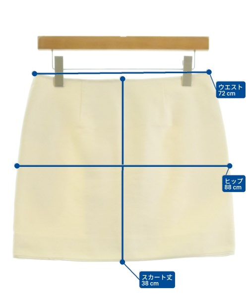 DES PRES（デプレ）ミニスカート 白 サイズ:34(L位) レディース/2200650908062