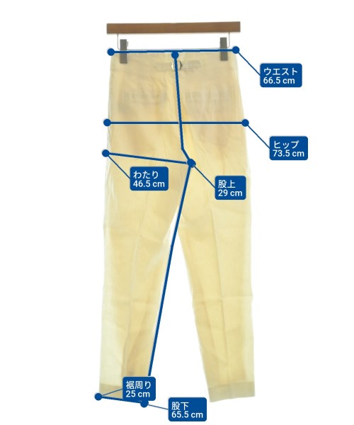 DES PRES（デプレ）スラックス 白 サイズ:34(XS位) レディース/2200655147015