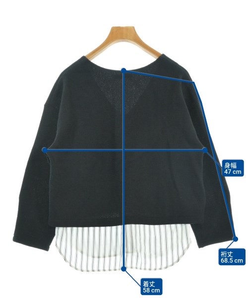 DES PRES（デプレ）ブラウス 紺 サイズ:S レディース/2200656368020