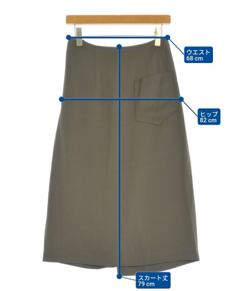 DES PRES（デプレ）ひざ丈スカート カーキ サイズ:36(XS位) レディース/2200655000167
