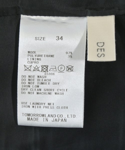 DES PRES（デプレ）スラックス 黒 サイズ:34(XS位) レディース/2200656948024