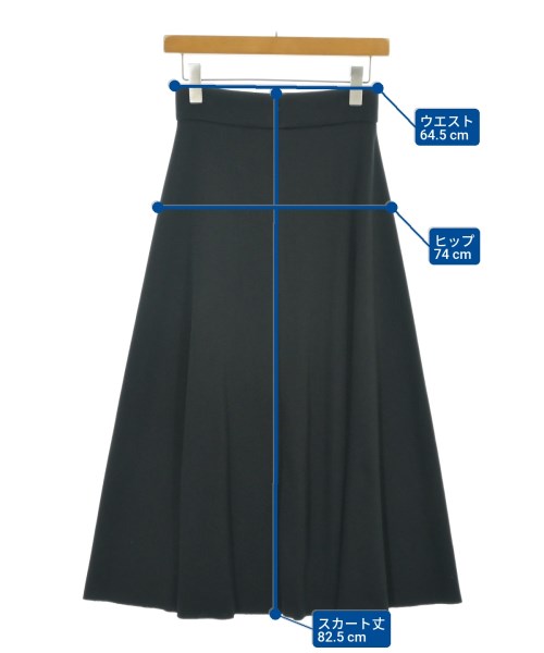 DES PRES（デプレ）ロング・マキシ丈スカート 黒 サイズ:34(XXS位) レディース/2200659155115