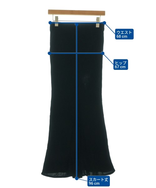 DES PRES（デプレ）ロング・マキシ丈スカート 黒 サイズ:34(XS位) レディース/2200661207031