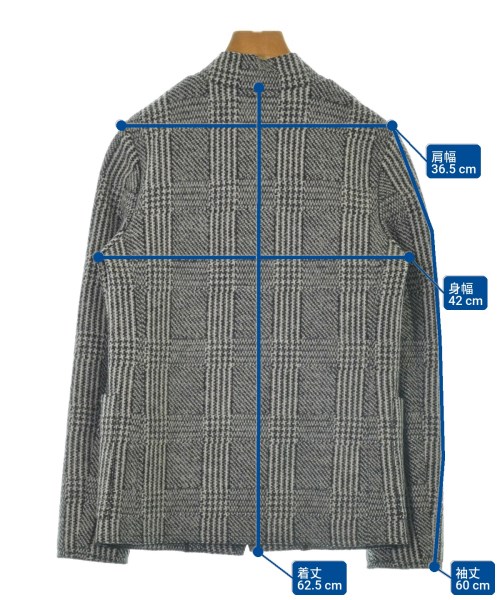 DES PRES（デプレ）ノーカラージャケット グレー サイズ:36(S位) レディース/2200641489013