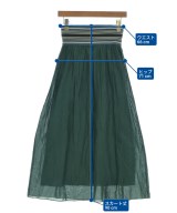 DES PRES（デプレ）ロング・マキシ丈スカート 緑 サイズ:32(XS位) レディース/2200637862189