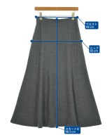 DES PRES（デプレ）ロング・マキシ丈スカート グレー サイズ:36(S位) レディース/2200645206104