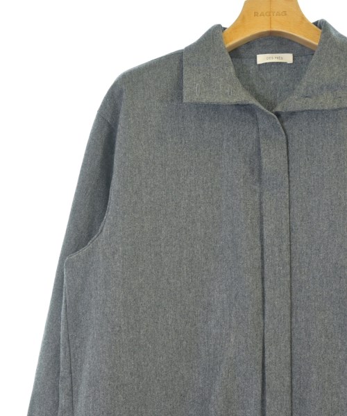 DES PRES（デプレ）シャツワンピース グレー サイズ:F レディース/2200665645051