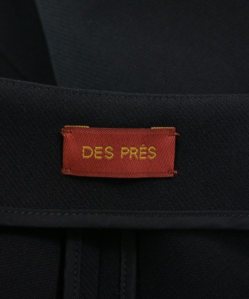 DES PRES（デプレ）ノーカラージャケット 紺 サイズ:34(XS位) レディース/2200668694070