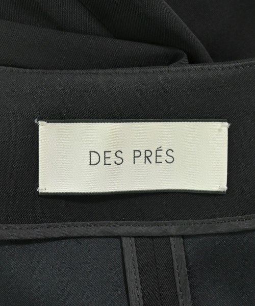 DES PRES（デプレ）ノーカラージャケット 黒 サイズ:36(S位) レディース/2200667200067