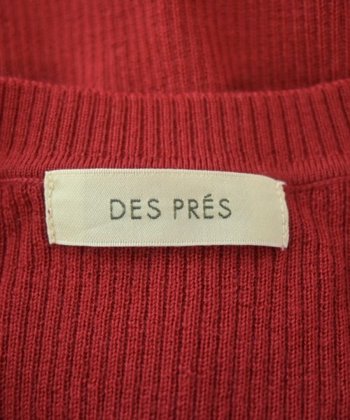 DES PRES（デプレ）ニット・セーター 赤 サイズ:F レディース/2200734359070