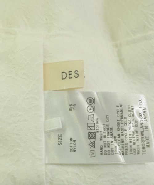 DES PRES（デプレ）カジュアルシャツ 白 サイズ:F レディース/2200719831164
