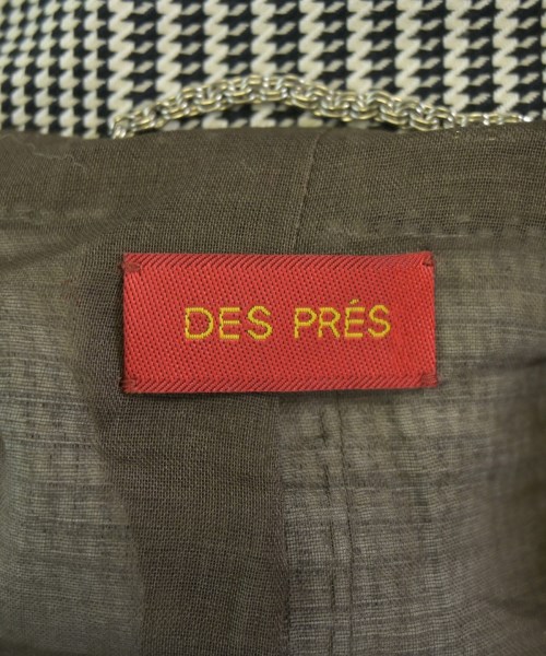 DES PRES（デプレ）テーラードジャケット 黒 サイズ:36(S位) レディース/2200725998011