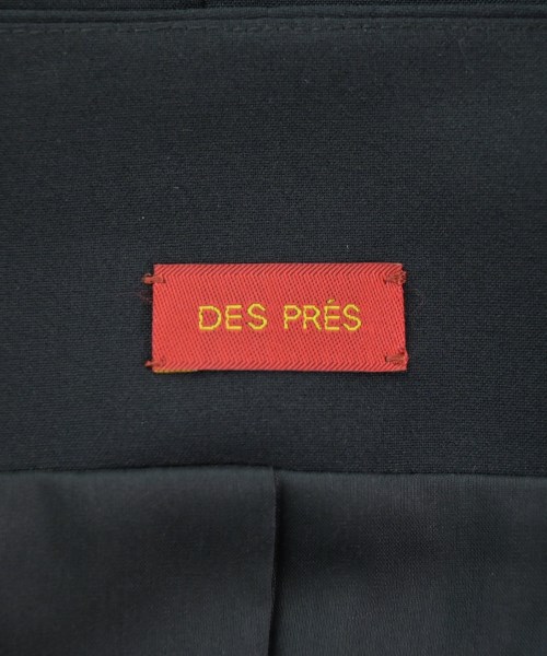DES PRES（デプレ）ノーカラージャケット 紺 サイズ:34(XS位) レディース/2200685315026