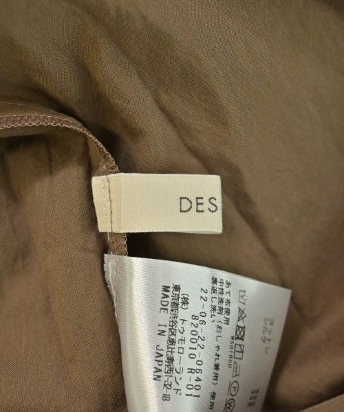 DES PRES（デプレ）ワンピース 茶 サイズ:36(S位) レディース/2200683478068
