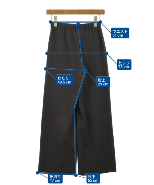 GALERIE VIE（ギャラリーヴィー）スラックス 茶 サイズ:32(XS位) レディース/2200637737081