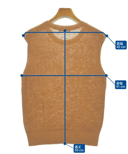 GALERIE VIE（ギャラリーヴィー）ベスト オレンジ サイズ:S レディース/2200634010125