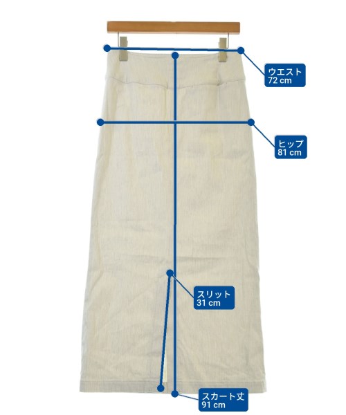 GALERIE VIE（ギャラリーヴィー）ロング・マキシ丈スカート 白 サイズ:36(M位) レディース/2200673399014