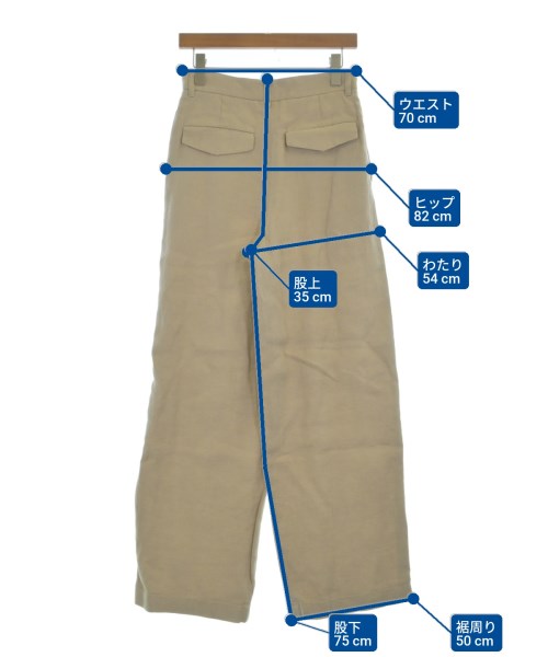 GALERIE VIE（ギャラリーヴィー）スラックス ベージュ サイズ:34(S位) レディース/2200627308024