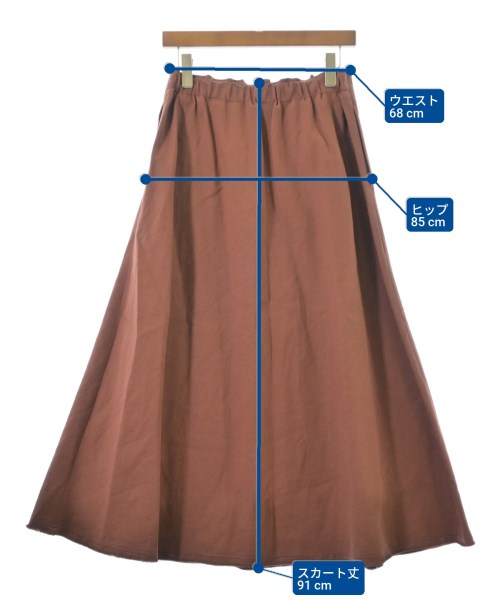 GALERIE VIE（ギャラリーヴィー）ロング・マキシ丈スカート 茶 サイズ:36(M位) レディース/2200663879014