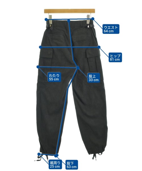 GALERIE VIE（ギャラリーヴィー）カーゴパンツ 黒 サイズ:32(XS位) レディース/2200665302114