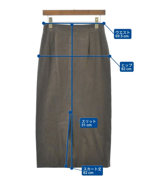 GALERIE VIE（ギャラリーヴィー）ロング・マキシ丈スカート 茶 サイズ:36(M位) レディース/2200664299026