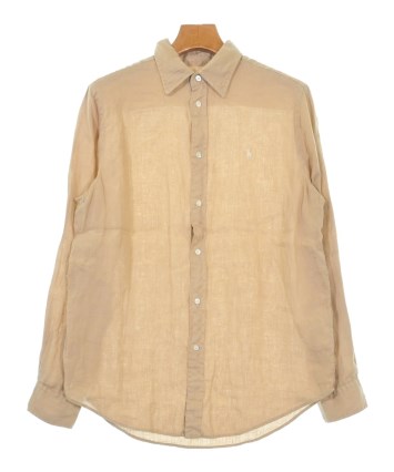 【秋色】ラルフローレン 　麻シャツ 　ベージュM 秋色】ラルフローレン 麻シャツ ベージュM 秋色】ラルフローレン 麻