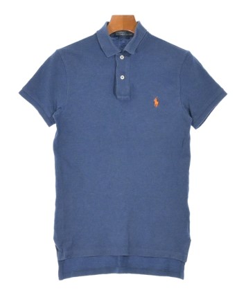 Ralph Lauren ポロバイラルフローレン ポロシャツ L 青 イタリア POLO RALPH LAUREN ポロラルフローレン パイル ポロシャツ L