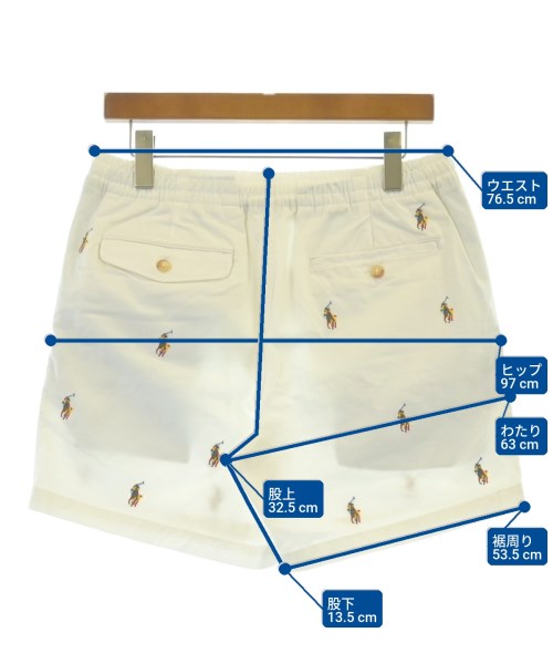 Polo Ralph Lauren（ポロラルフローレン）ショートパンツ 白 サイズ:S メンズ/2200611228031