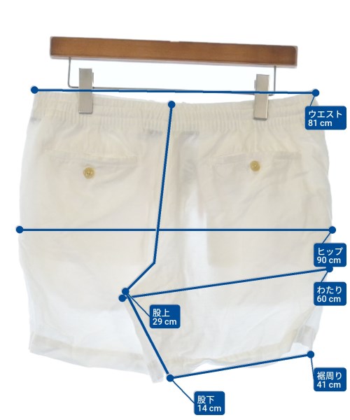 Polo Ralph Lauren（ポロラルフローレン）ショートパンツ 白 サイズ:S メンズ/2200632554027