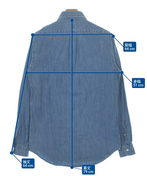 Polo Ralph Lauren（ポロラルフローレン）カジュアルシャツ 青 サイズ:S メンズ/2200615051048