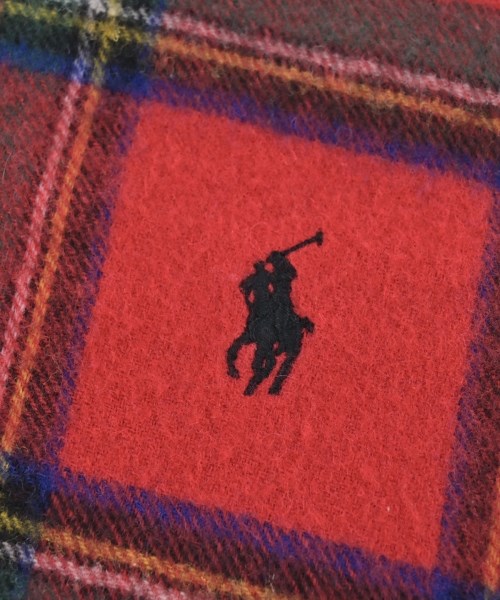 Polo Ralph Lauren（ポロラルフローレン）ストール 赤 サイズ:- メンズ/2200613193184