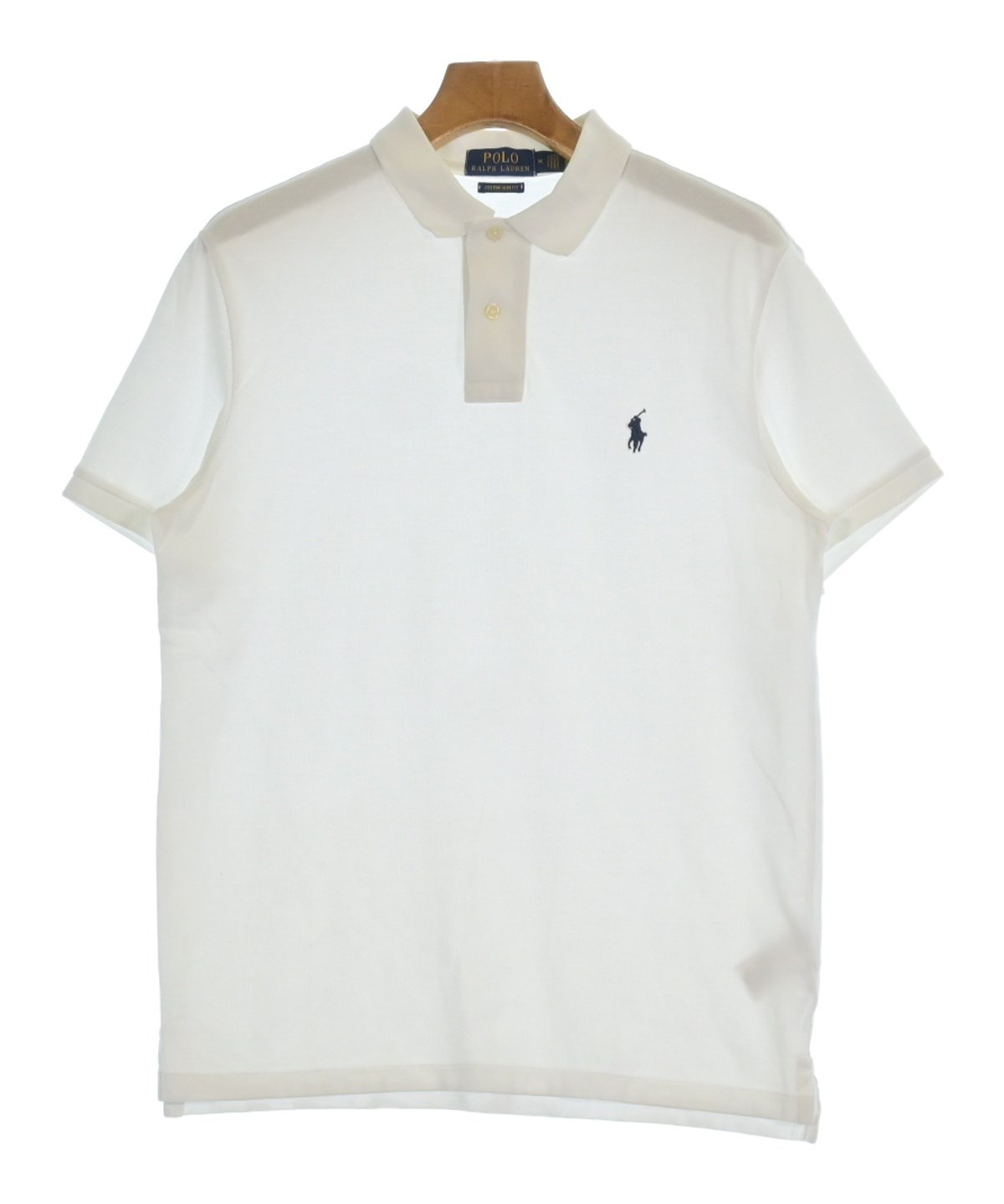 Polo Ralph Lauren ホワイト ポロシャツ M Polo Ralph Lauren（ポロラルフローレン）ポロシャツ 白 サイズ:M